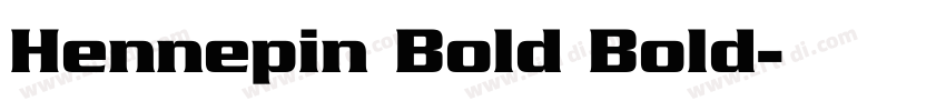 Hennepin Bold Bold字体转换